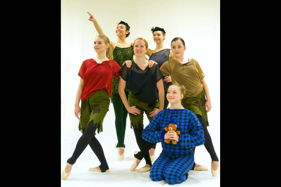 Rising stars: The senior elite dancers of Avant Dance in costume for Peter Pan and the Lost Dancers, which is being featured in the school’s production Dec. 16 at Michael J. Fox Theatre.