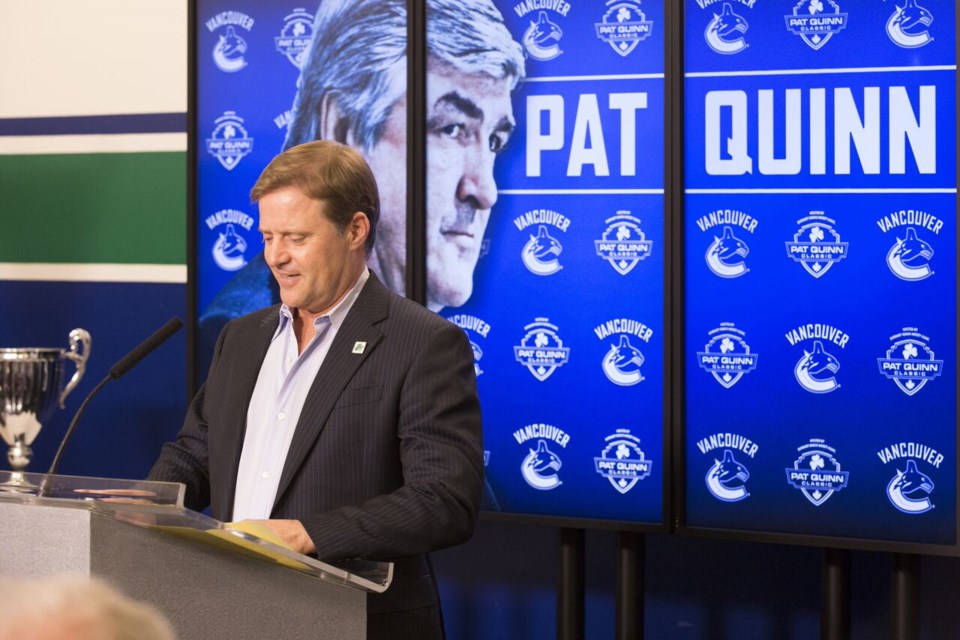 Vancouver Canucks alumni and Burnaby native Cliff Ronning announces the renaming of the Burnaby International Bantam Hockey tournament. Under its new title, the Pat Quinn Classic, the event has seen revitalized interest from across North American, while a team from Japan is coming to compete in the elite peewee division.