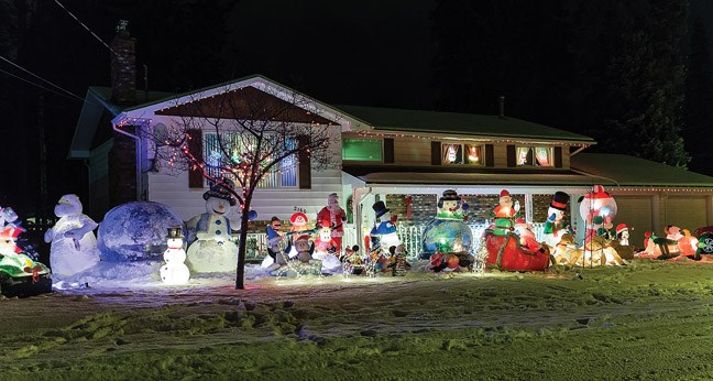 A Christmas light display at 2160 Sussex Lane, one of many such displays located all over the city. Citizen Photo by James Doyle December 12, 2015
