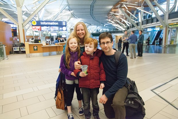 North Van family takes off