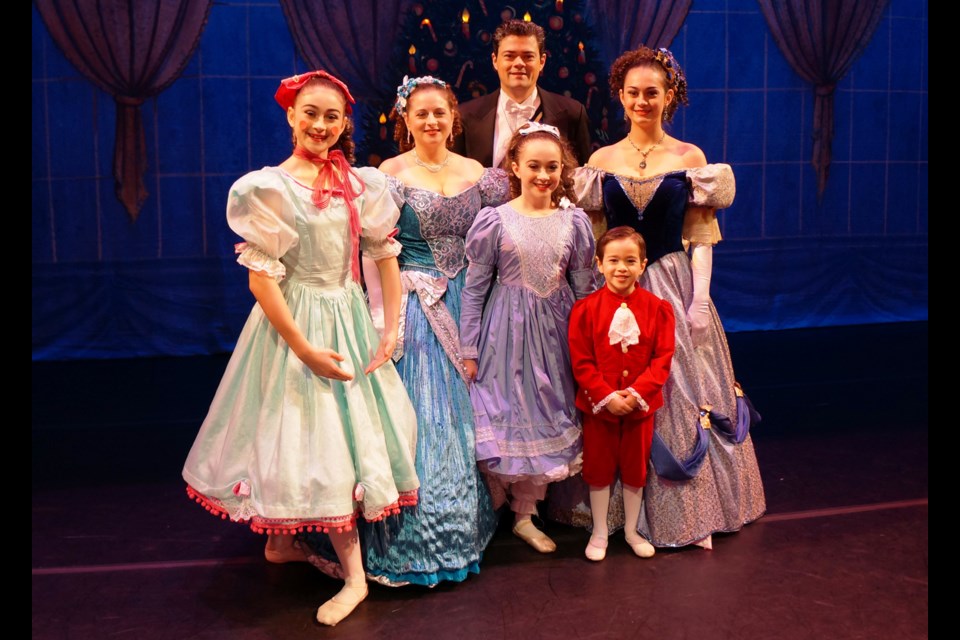The Schwartz family of New Westminster makes the Royal City Youth Ballet Nutcracker a family affair, as mom Anita, dad Alex, daughters Emily, Megan and Julia and son Nicholas all have roles in the production.