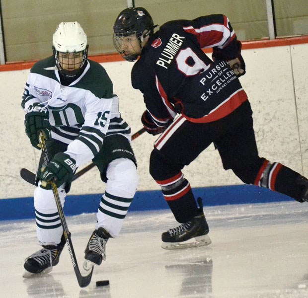 Tyus Gent had a goal and two assists as the Delta Hockey Academy’s #2 team in the Bantam Varsity Division of Canadian School Sport Hockey League improved to 6-4-2 with a 5-3 win Sunday over the Pursuit of Excellence at Planet Ice.