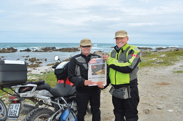 Lynne and Michael Cepin celebrated their 30th anniversary at Cape L'Agulhas in Africa.