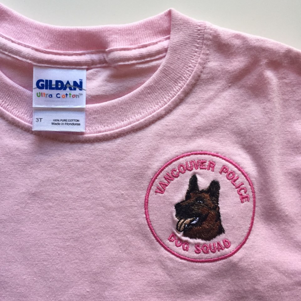 Vancouver Police Dog Squad Pink T-shirt