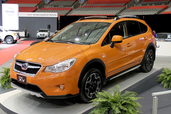 The Subaru XV, basically a raised Impreza, is one of the many unique cars on display this weekend at the Vancouver International Auto Show.