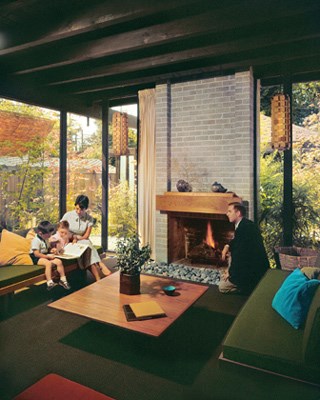 Downs Residence photographed in 1961 for the cover of Western Homes and Living magazine.
Barry Downs, architect, completed in 1958.