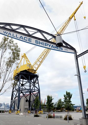 The City of North Vancouver has retained and refurbished many artifacts from its glory days of shipbuilding.