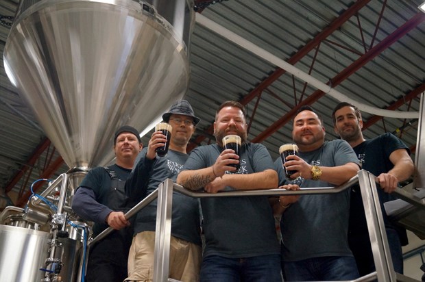 The Fuggles and Warlock team at its new production brewery facility, which opened in December, 2015, in south Richmond
