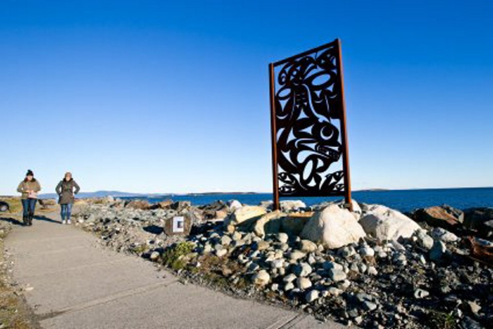 Chris Paul's sculpture Salish Sea at Turkey Head near Oak Bay Marina.