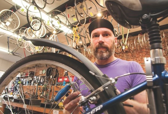Jesse Cooper, project manager at Our Community Bikes: the non-profit was forced to move after a stee