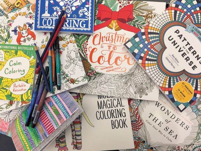A collection of grown-up colouring books is seen in an undated photo. The colouring craze is just one of the trends of 2015 that is best left behind.