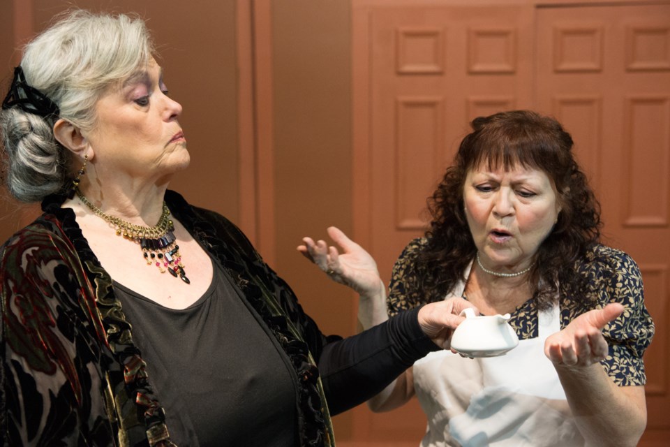 Sue Sparlin, left, of New Westminster, and Irene Rowe in Enchanted April, opening at the Langley Playhouse on Jan. 21.