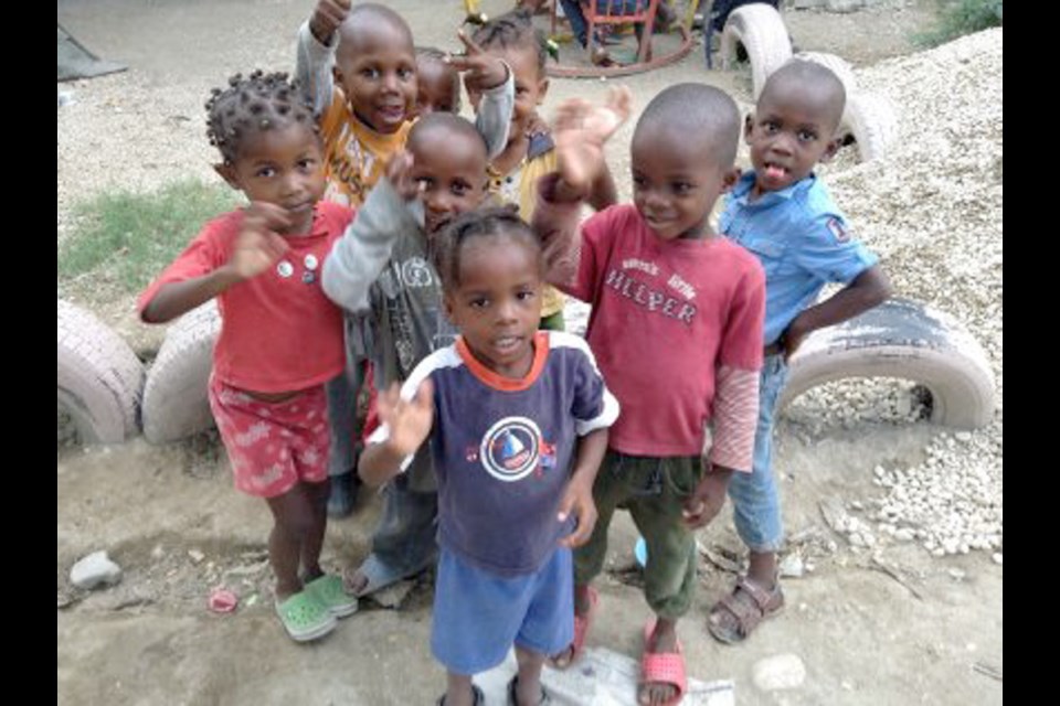 Some of the 52 children living at the Divine Hands Orphanage in Port-au-Prince, Haiti. Local volunteers are raising funds to help the orphanage.