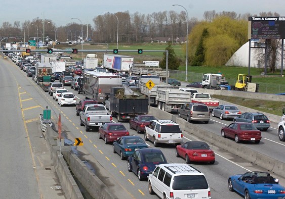 Massey tunnel traffic