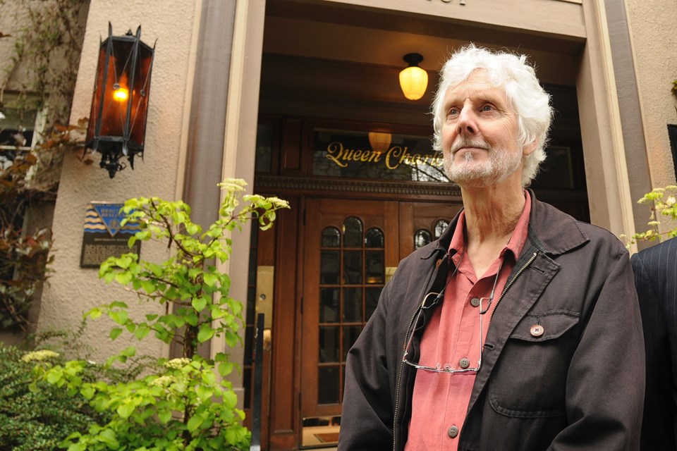 Michael Kluckner during a recent heritage tour in Vancouver. Photo Dan Toulgoet