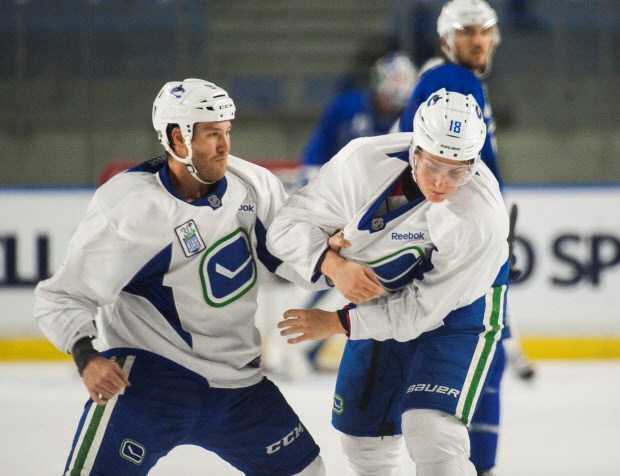 Brandon Prust and Jake Virtanen are pals