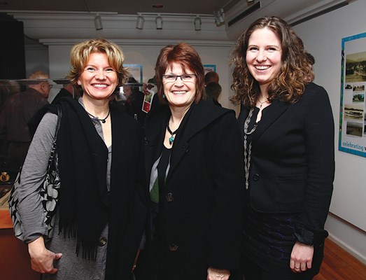 District of West Vancouver Coun. Mary-Ann Booth, MLA Joan McIntyre and Marlis Steininger