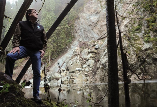 Seymour rock slide