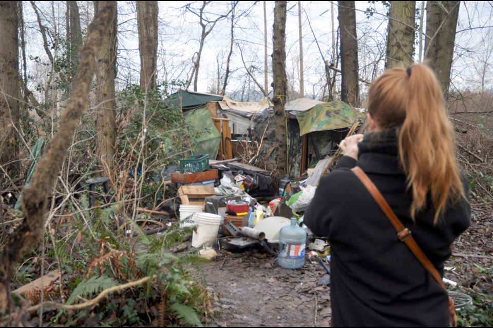 Burnaby NOW reporters Jennifer Moreau and Jeremy Deutsch paid a visit to a local homeless camp to find out what it's like to live outdoors.