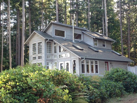 Savary Island is home to many cottages like this one, near Indian Point.
