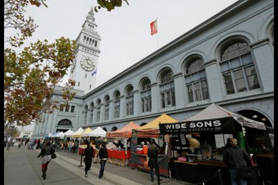 San Francisco's Ferry Building, on the Embarcadero at the foot of Market Street, is a great place to wander even if you're not a foodie. The main market is on Saturdays from 8 a.m. to 2 p.m., with smaller markets on Tuesdays and Thursdays.