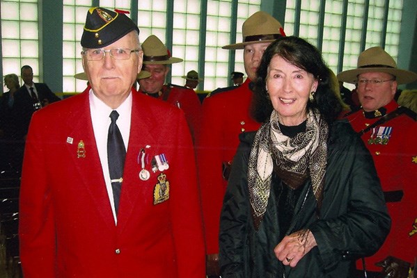 Dan and Maxine Lemieux will celebrate their 60th wedding anniversary on Feb. 21. They were married in Brandon, MB, in a double ceremony with Maxine's identical twin sister Norine and her husband Don Barber. A recent photo of the couple shows them at a Queen's Diamond Jubilee medal ceremony where Dan was a recipient. Family and friends wish them all the best on their anniversary.