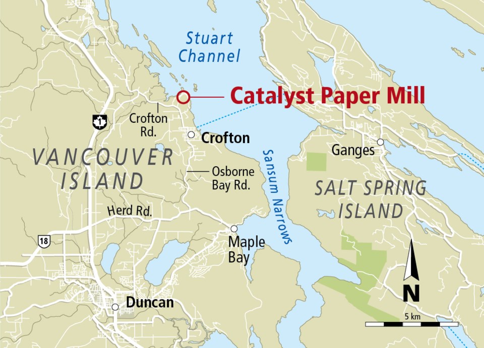 Map Of Crofton Bc Crofton Mill Accident Victim Identified - Victoria Times Colonist