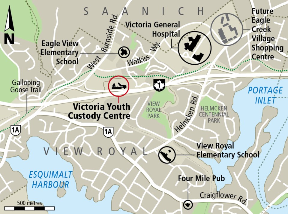 Victoria Youth Custody Centre map