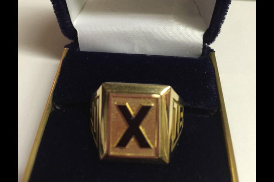 Nine years ago, Mike Delaney lost his X-ring and thought he'd never see it again. The St. Francis Xavier University graduate learned recently the Vancouver Police Department recovered it. Photo courtesy of Cameron's Jewellery