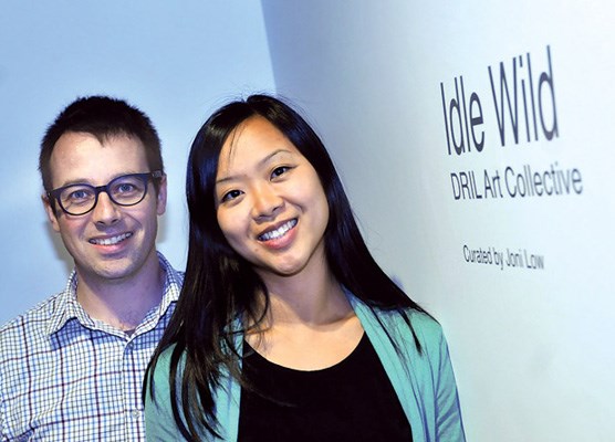 Café for Contemporary Art owner Tyler Russell and exhibition curator Joni Low
