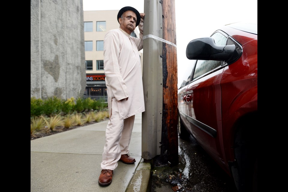Ajay Sharma recently hit an electrical pole on East Columbia Street near the Brewery District and thinks the city should remove the pole from the on-street parking spot where it's located.