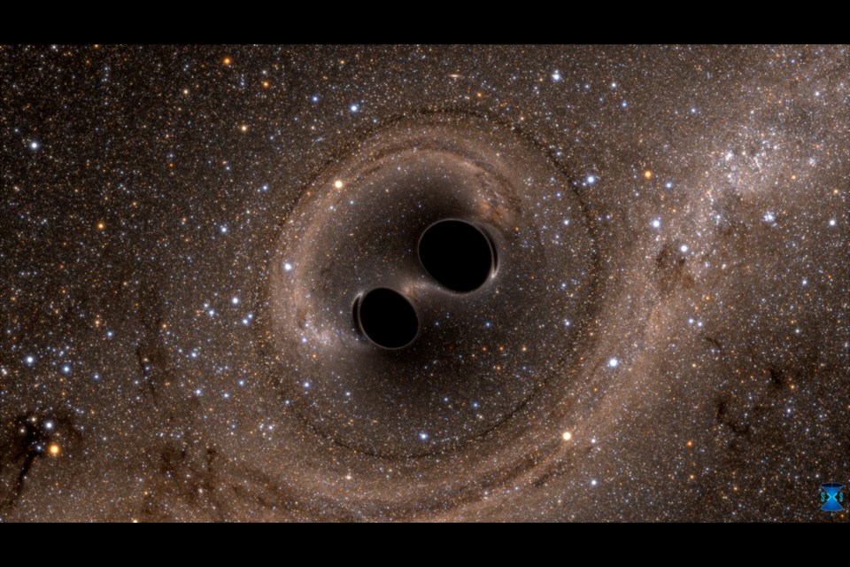 Black holes When two black holes collided, they sent ripples across the fabric of space time, and the detection of these waves here on Earth is opening new doors for scientists exploring our universe.