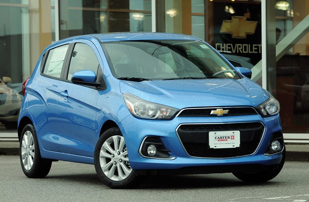 The little Chevrolet Spark has been a big hit since its debut in 2013 with more than one million vehicles sold around the world. Canada gets a fully redesigned model in 2016 that improves on the original in substance and style. It is available at Carter GM in the Northshore Auto Mall. photo by Mike Wakefield, North Shore News