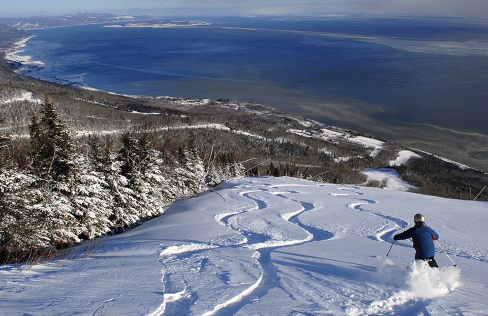Le Massif de Charlevoix is renowned for its annual snowfall. Photo Marc Archambault