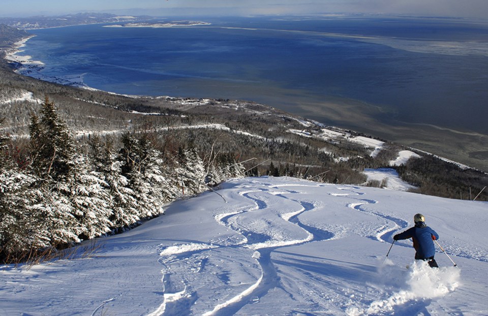 Le Massif de Charlevoix is renowned for its annual snowfall. Photo Marc Archambault