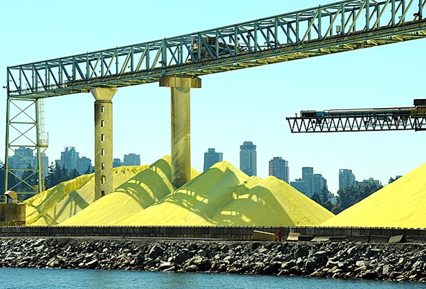 sulfer piles