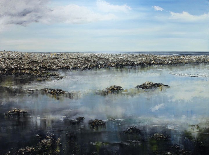 Available at the March 5 art auction: Marleen Vermuelen’s seascape painting.