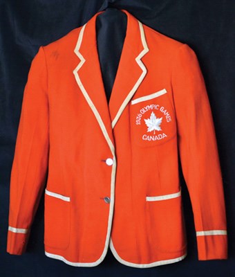 The 1936 Olympic Games jacket worn by the late Catherine "Bunny" Pratt (nee Lang) is now in the collection of Dance Collection Danse.