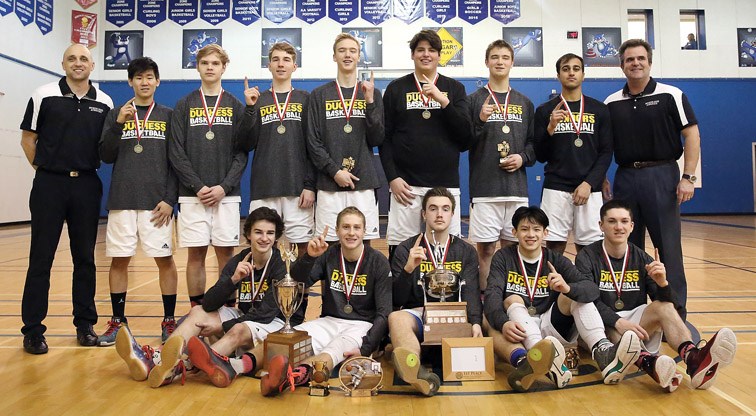 Duchess Park Condors beat Prince George Polars to become the 2016 North Central Zone AAA boys basketball champions with a final score of 106-69. Citizen Photo by James Doyle February 27, 2016