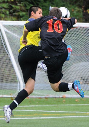 West Van vs Sutherland in Boys AAA Soccer game.