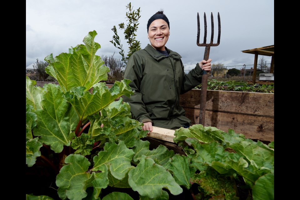 Leila Trickey grows her own organic produce on a plot of ALR land in Burnaby's Big Bend area.