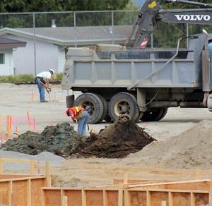 Formwork starts on elementary school construction