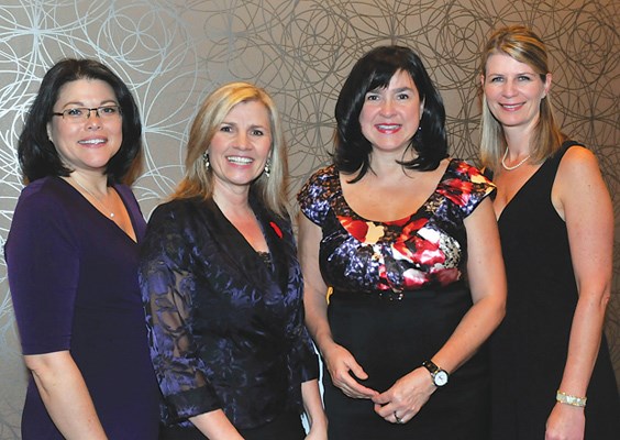 The chamber's Shelley VanderWal, Louise Ranger, Gail Pickrell and Misha Wilson
