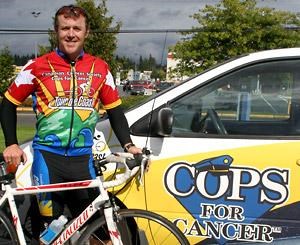 Cops hit the road for cancer