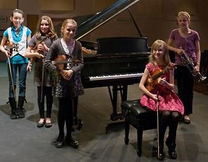 Young musicians perform
