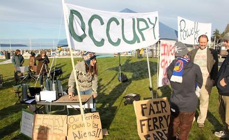Occupy movement focuses on ferries