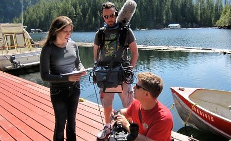 Film crew visits Powell Lake