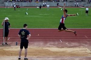 Athlete competes on east coast