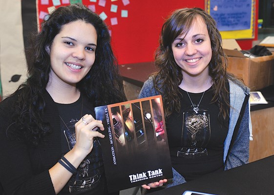 Think Tank students Natalie Sabogal and Emily Belanger