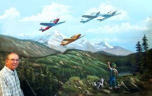 Islanders take a sky ride